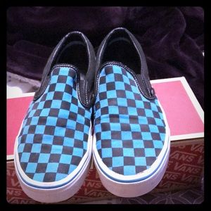 Blue Checkered Vans